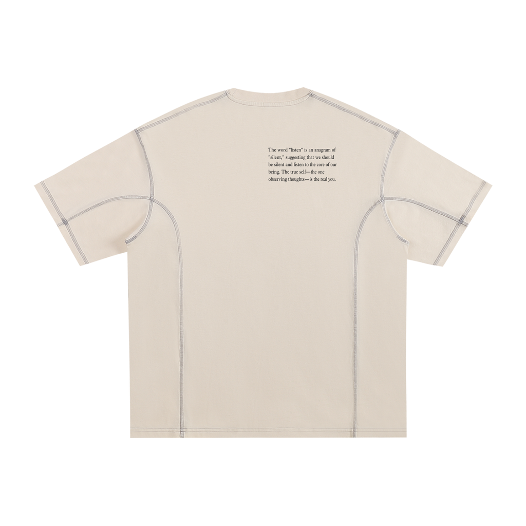 Listen Contrast T-Shirt