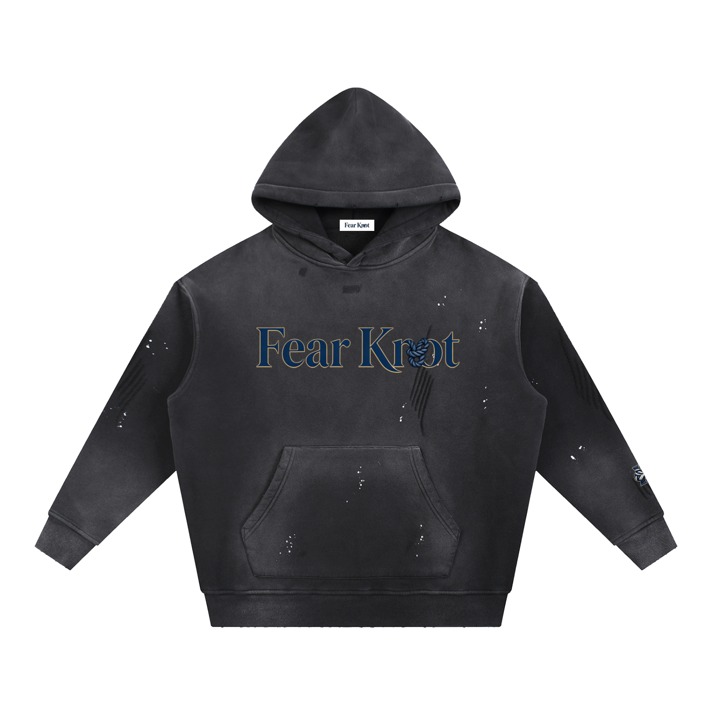 Fear Knot Frayed Hoodie