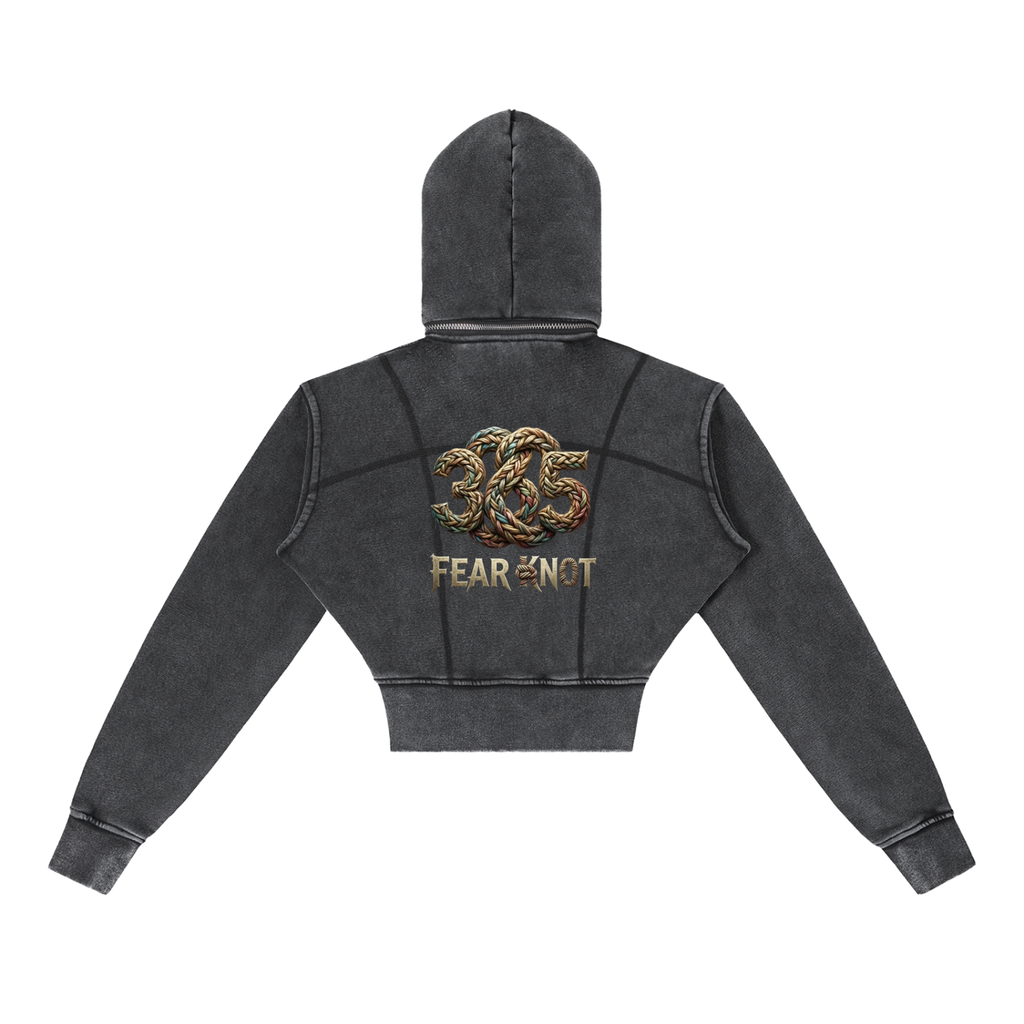 K Cropped Hoodie