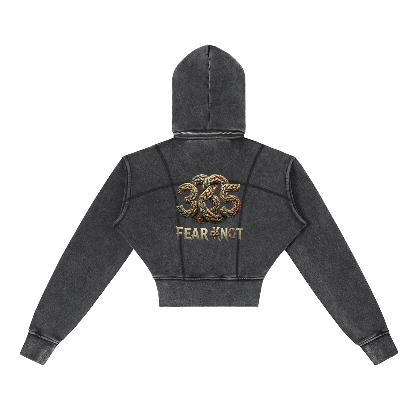 K Cropped Hoodie