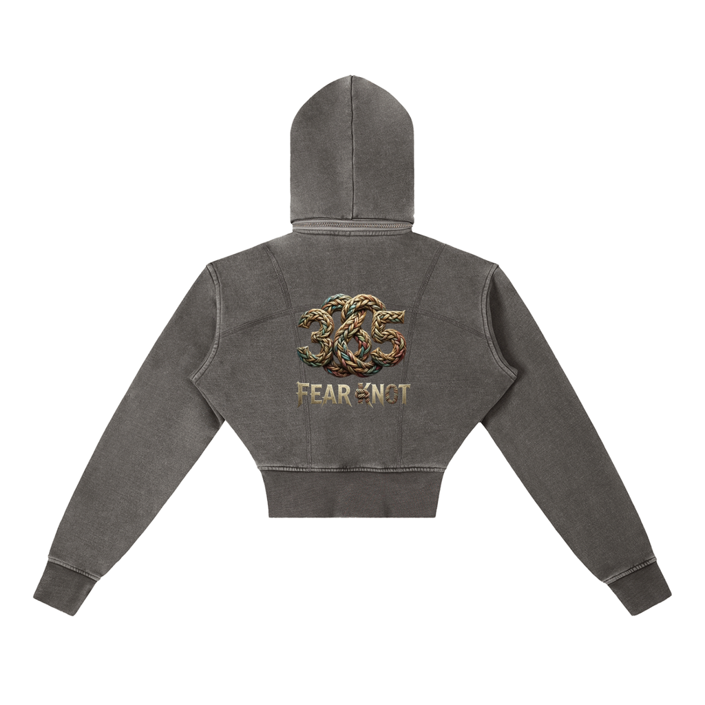 K Cropped Hoodie