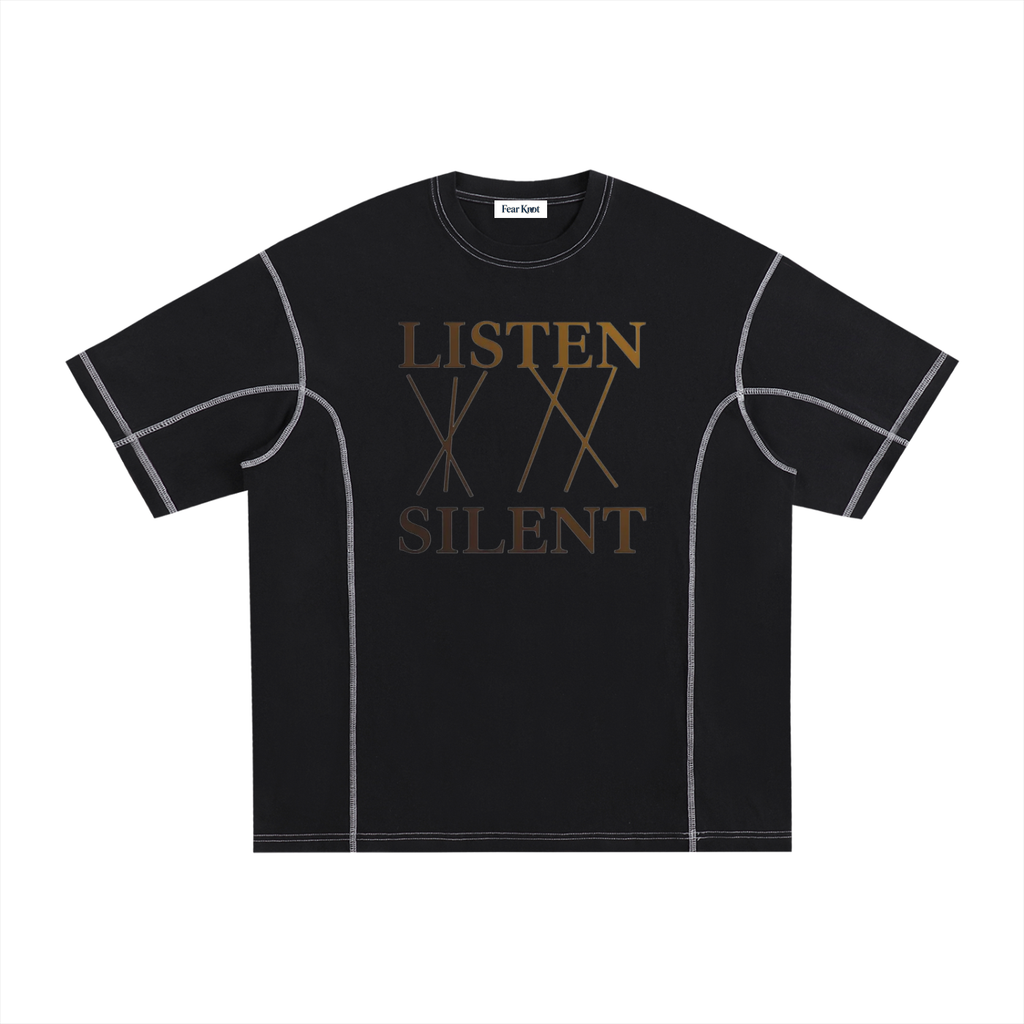 Listen Contrast T-Shirt
